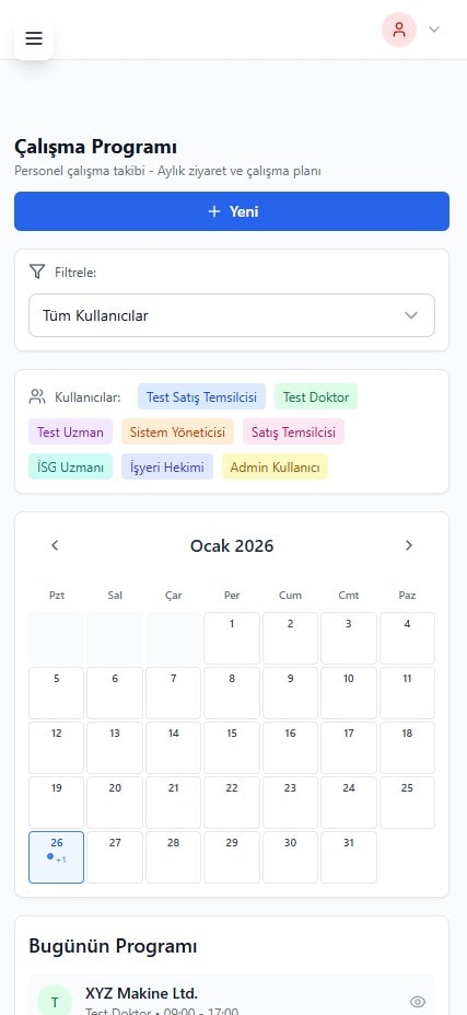 OSGB Mobil Uygulama ve Saha Yönetimi